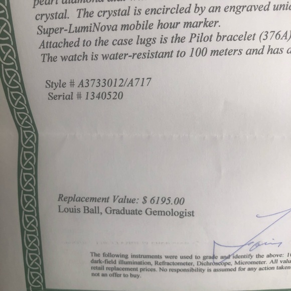 Breitling Galactic 36 MOP Diamond Dial Watch - Picture 8 of 8